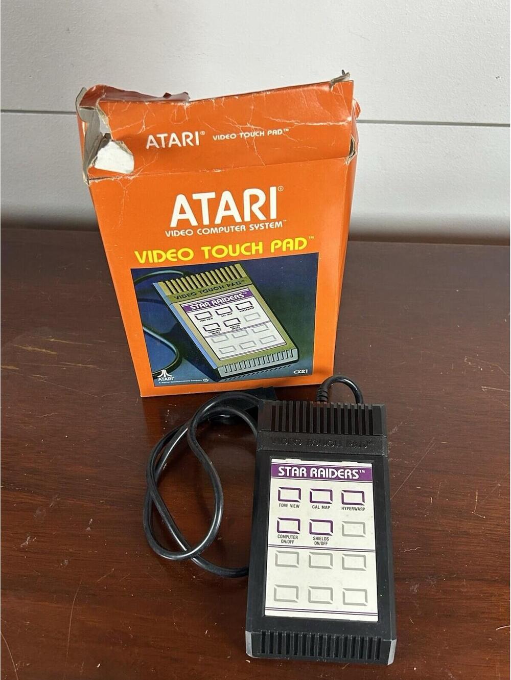 Vintage 1980s Star Raiders Atari Video Touch Pad In Original Open Box Fast Ship